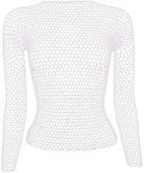 white fishnet shirt - Google Search