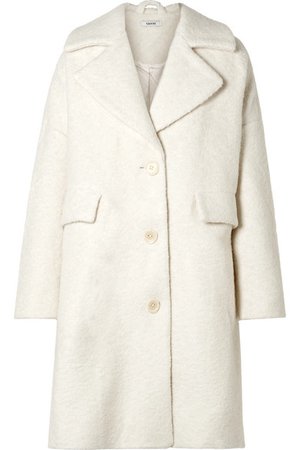 GANNI | Fenn oversized wool-blend bouclé coat | NET-A-PORTER.COM