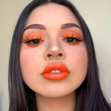 Orange Makeup Look