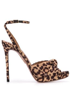 Aquazzura leopard print sandals