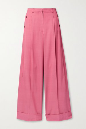 Pink Flou pleated twill wide-leg pants | 3.1 PHILLIP LIM | NET-A-PORTER