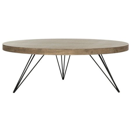 Shop Safavieh Mansel Light Grey / Black Coffee Table - 35.4" x 35.4" x 12.6" - On Sale - Free Shipping Today - Overstock - 12150505