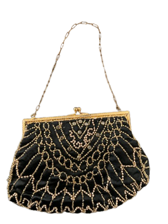 antique 1920’s beaded silk purse
