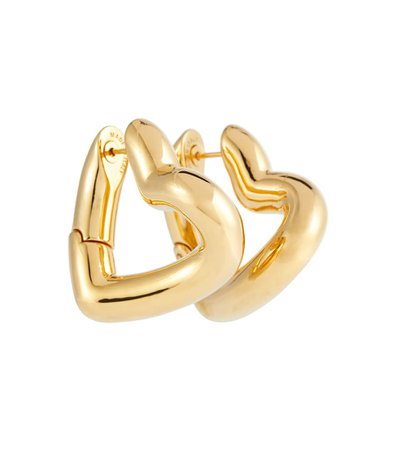 Balenciaga - Heart hoop earrings | Mytheresa