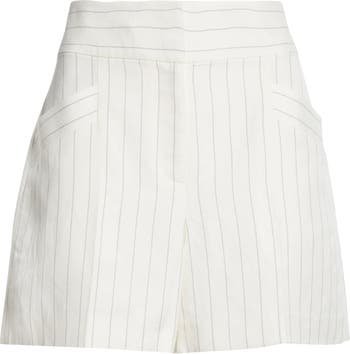 Club Monaco Stripe Linen Blend Shorts | Nordstrom