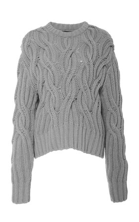 Cable Knit Wool-Blend Sweater by Cédric Charlier | Moda Operandi