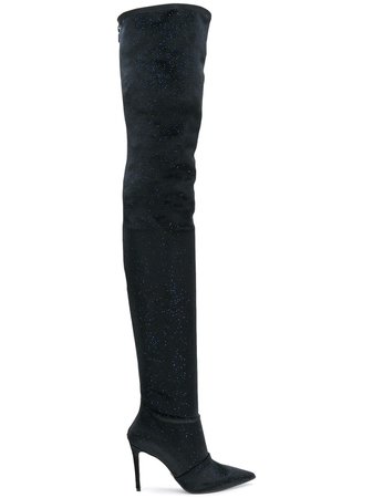 Balmain over-the-knee heeled boots £1,007 - Buy Online - Mobile Friendly, Fast Delivery