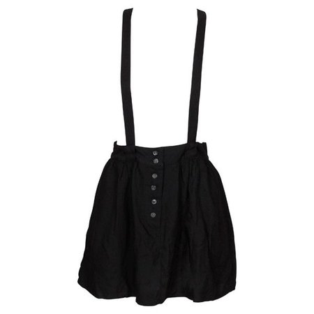Black Suspenders Skirt