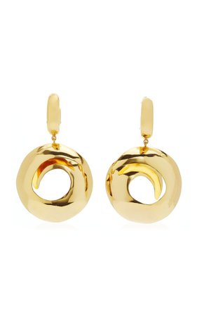 Black Hole 24k Gold-Plated Earrings By Paula Mendoza | Moda Operandi