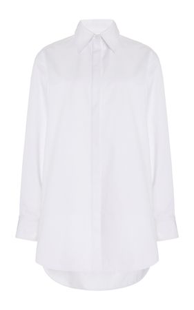 Jade Cotton Button-Down Shirt By Brandon Maxwell | Moda Operandi