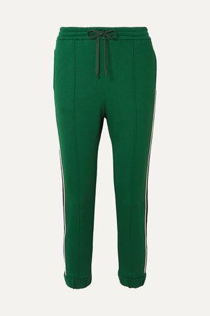Green Striped tech-jersey track pants | Gucci | NET-A-PORTER