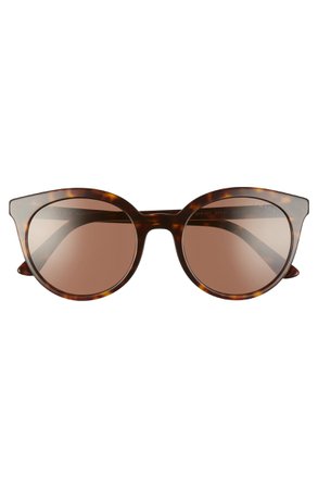 Prada 53mm Round Cat Eye Sunglasses | Nordstrom