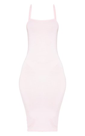 Baby Pink Strappy Midi Dress | Dresses | PrettyLittleThing USA
