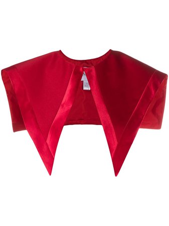 Shop red Atu Body Couture oversize collar scarf with Express Delivery - Farfetch