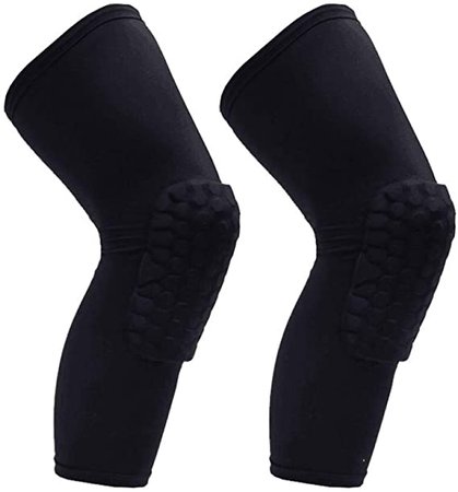Amazon.com : PISIQI Knee Compression Pads Long Leg Sleeve Brace Protection for Basketball, Football & Volleyball (2 Sleeves) : Clothing