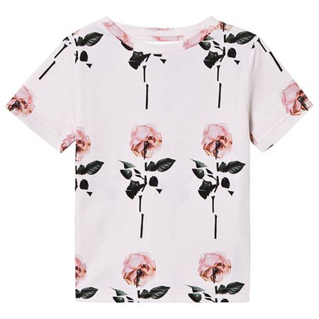 Caroline Bosmans —Pink Printed Rose T-Shirt