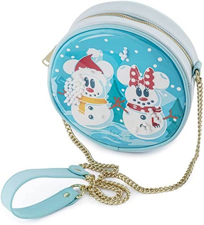 Loungefly X Disney Mickey & Minnie Snow Globe Crossbody Bag - Fashion Cute Crossbody Bags: Handbags: Amazon.com