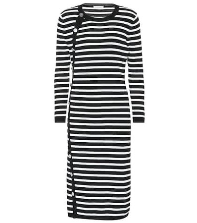 Arzel striped midi dress