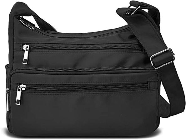 Amazon.com: VOLGANIK ROCK Crossbody Bag for Women Waterproof Messenger Shoulder Bag Casual Nylon Purse Handbag Multi Pocket Lightweight Travel Bag : Clothing, Shoes & Jewelry