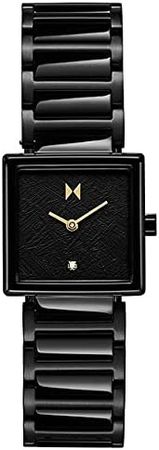 Amazon.com: MVMT Frost Womens Watch, 22 MM | Stainless Steel Band, Analog Minimalist Watch | Black Ice : Clothing, Shoes & Jewelry
