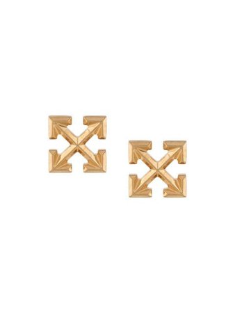 Off-White Mini Arrow Earrings OWOD017S20MET0017600 Gold | Farfetch
