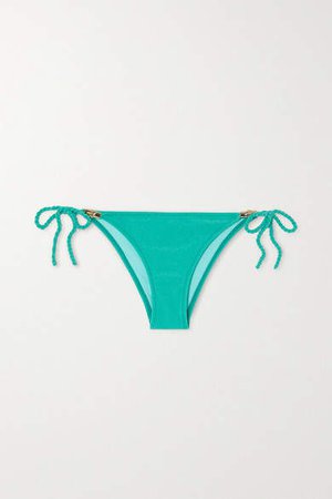 Embellished Bikini Briefs - Jade