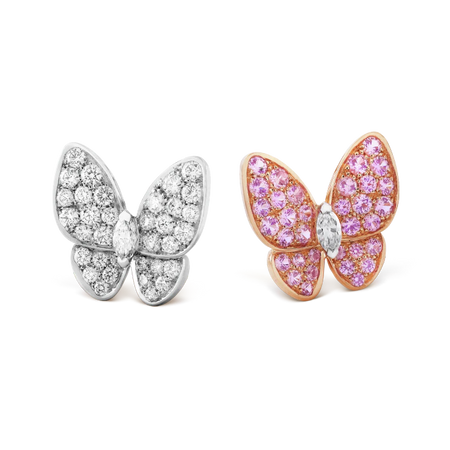 Van Cleef & Arpels Two Butterfly earrings