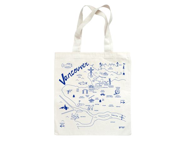Vancouver Grocery Tote - Map Tote