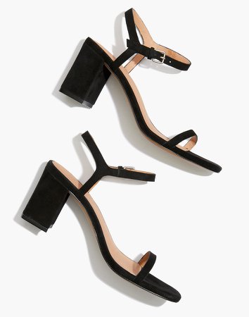 The Hollie Ankle-Strap Sandal in Suede
