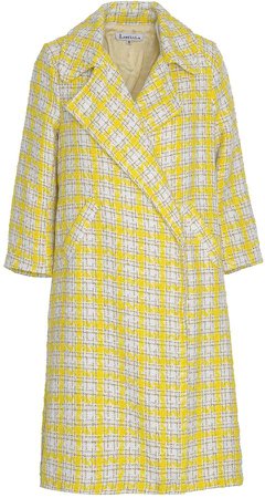 Woolhampton Coat Yellow & Gold Check