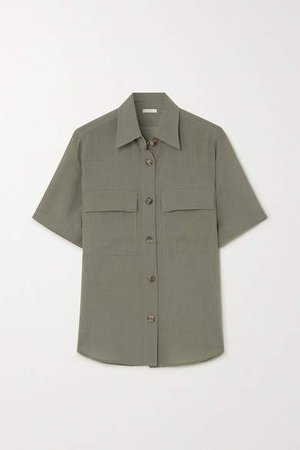 Lvir LVIR - Wool-blend Shirt - Army green