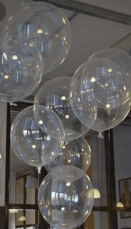 clear balloons