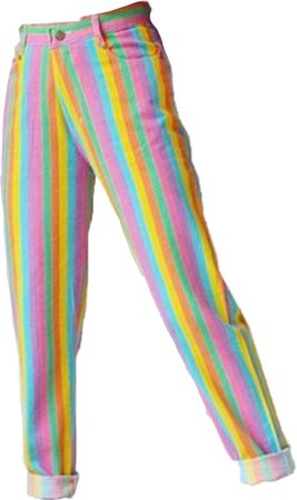 rainbow stripe pants