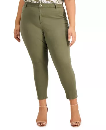 Calvin Klein Plus Size Cotton Twill Pants & Reviews - Pants & Capris - Plus Sizes - Macy's
