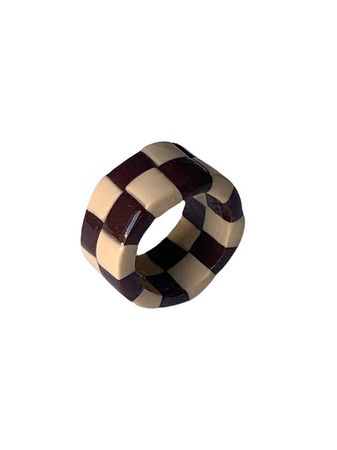[nff엔프프]chess ring_ brown