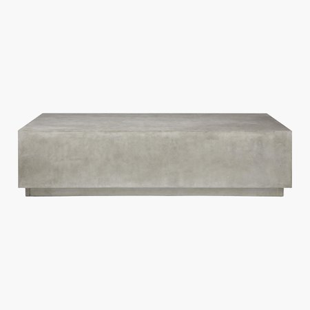 Cement coffee table