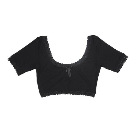 Black Lace Crop Top | Made in Australia by Hopeless Lingerie