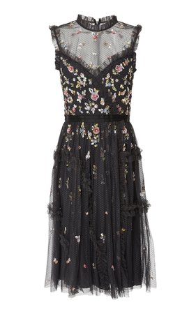 shimmer ditsy dress by Needle & Thread | Moda Operandi