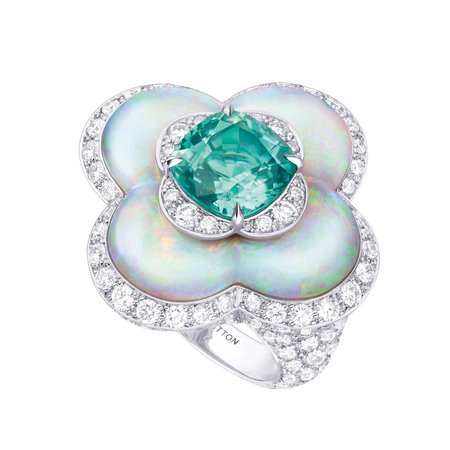 Blossom high jewellery opal and tourmaline ring | Louis Vuitton | The Jewellery Editor