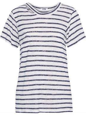 Iles Cutout Striped Slub Jersey T-shirt