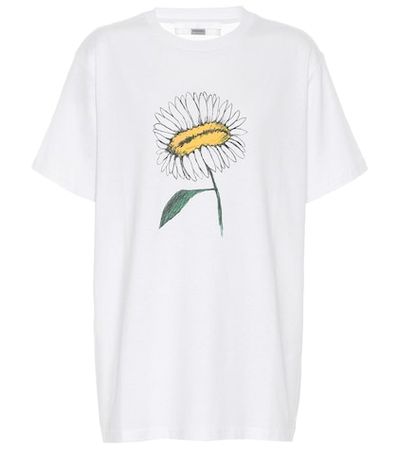 Daisy cotton blend T-shirt