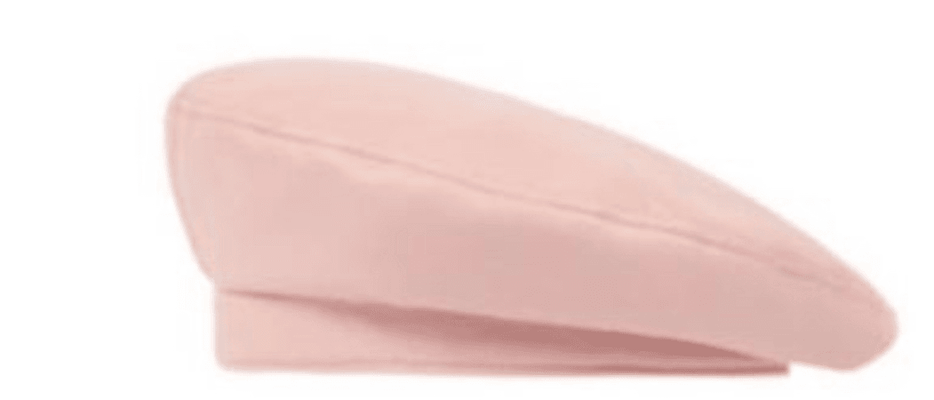 Pink Leather Beret