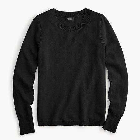 J.Crew: Long-sleeve Everyday Cashmere Crewneck Sweater black