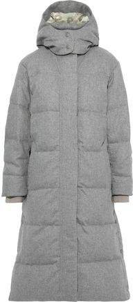 Jenset Quilted Wool-blend Down Hooded Coat