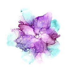 aqua/lavender canvas art