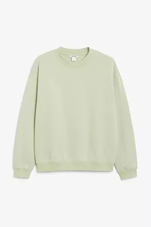Loose-fit sweater - Green - Sweatshirts & hoodies - Monki WW