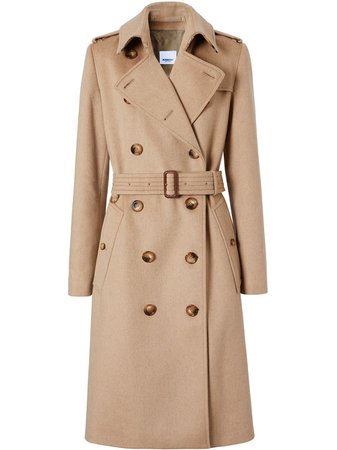 Burberry cashmere trench coat - FARFETCH