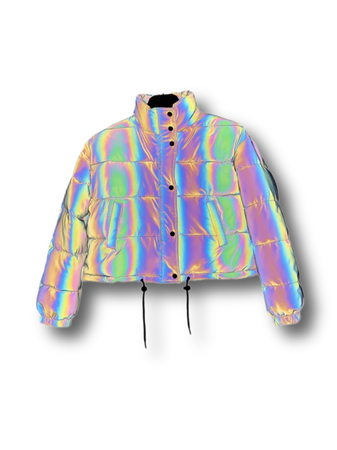 holographic jackets metallic outerwear