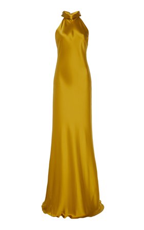 Sienna Silk-Satin Gown
