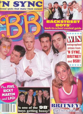 Britney Spears, Backstreet Boys, *NSYNC, 98 Degrees, BB Magazine June 1999 Cover Photo - United States